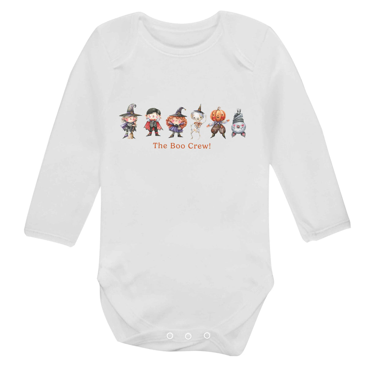 Boo crew baby bodysuit long sleeved white 6-12 months