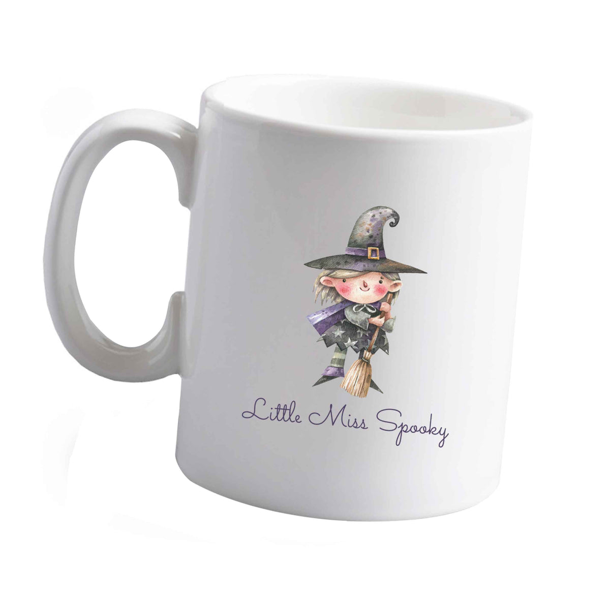 10 oz Little miss spooky ceramic mug left sided