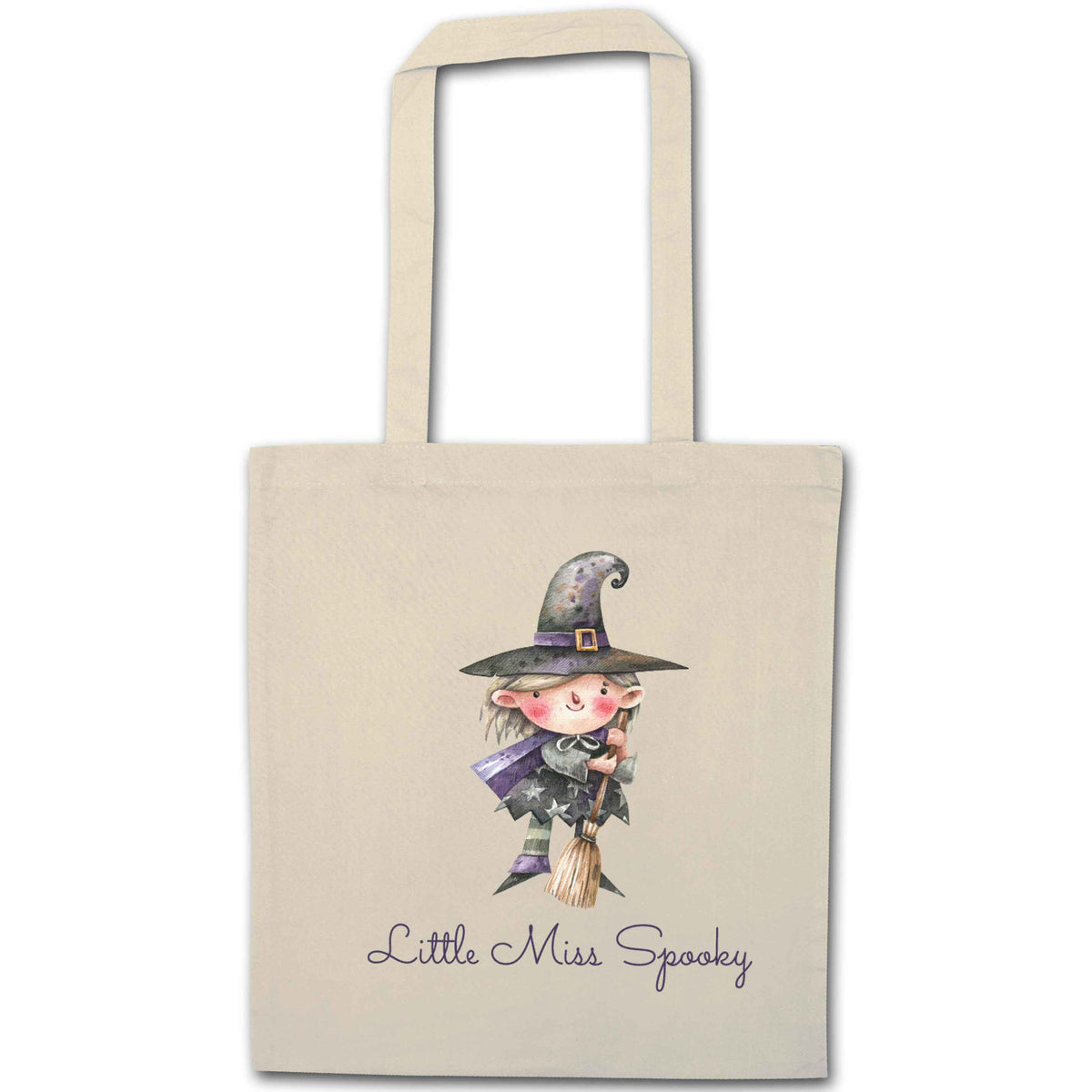 Little miss spooky natural tote bag