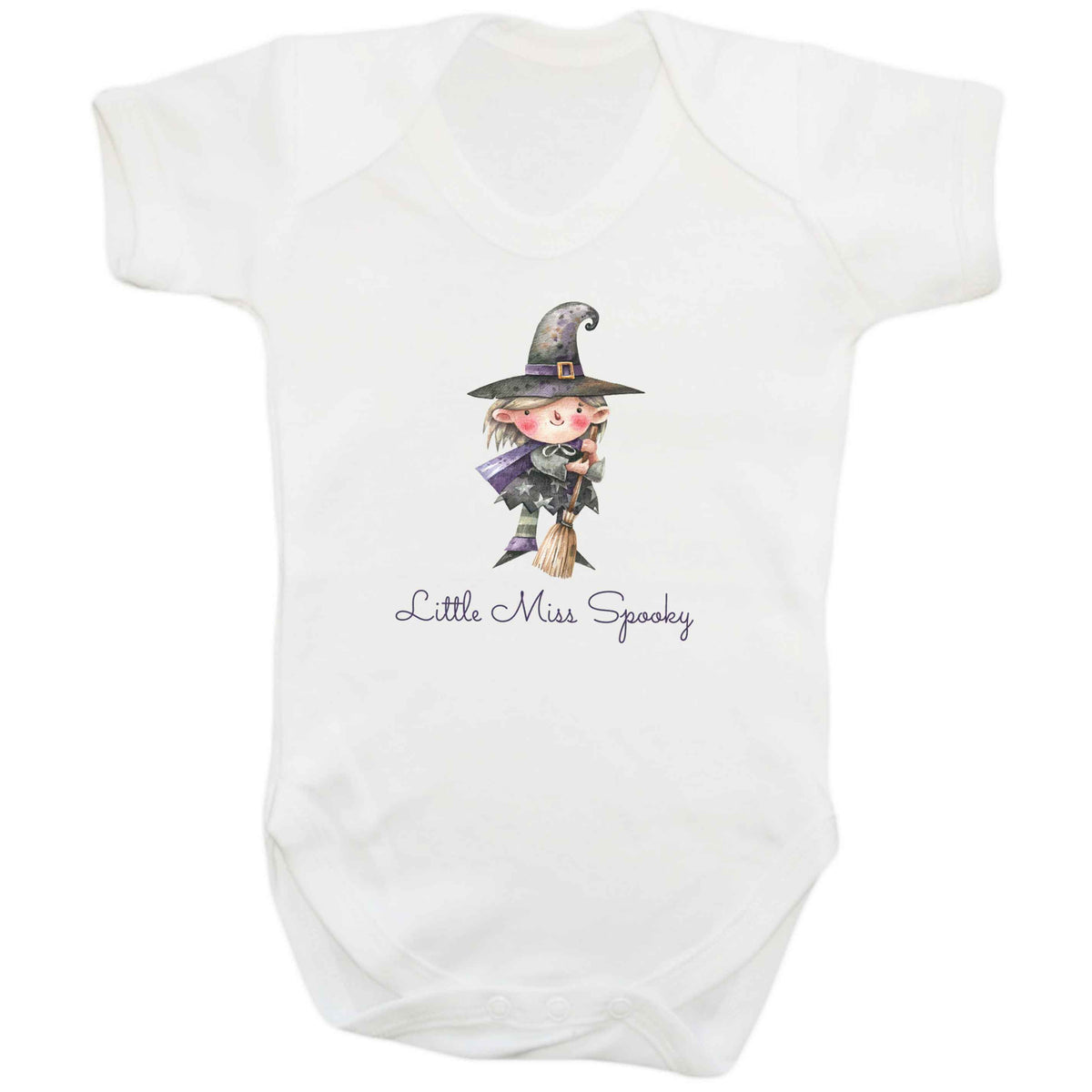 Little miss spooky baby bodysuit white 18-24 months