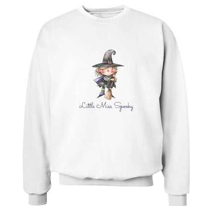 Little miss spooky adult's unisex white sweater 2XL