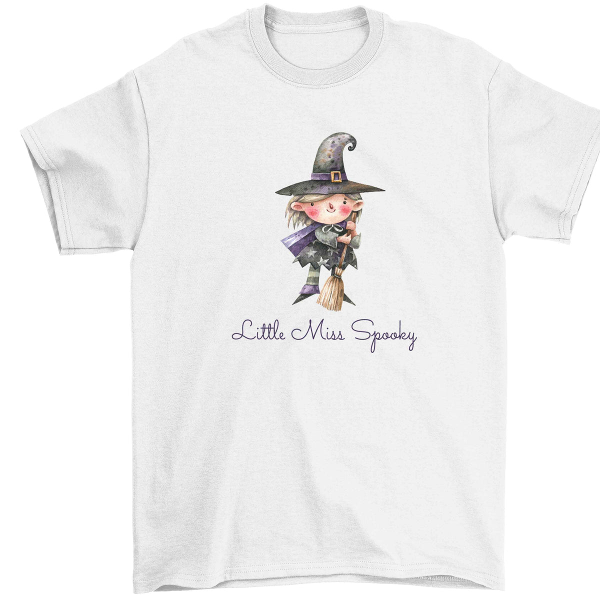 Little miss spooky Children's white Tshirt 12-13 Years