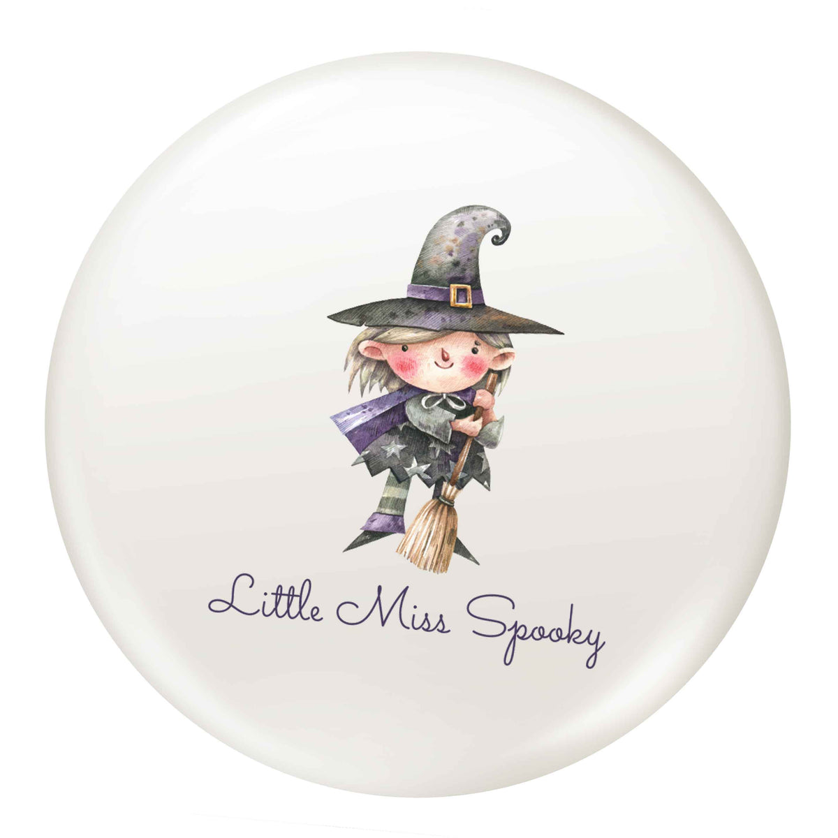 Little miss spooky small 25mm Pin badge