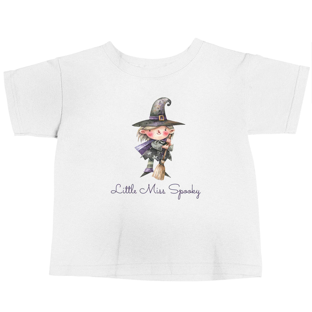 Little miss spooky white baby toddler Tshirt 2 Years