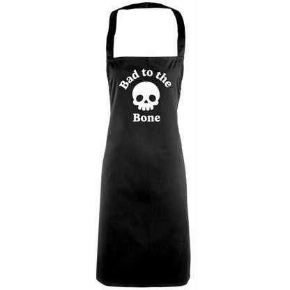 Bad to the Bone adults black apron