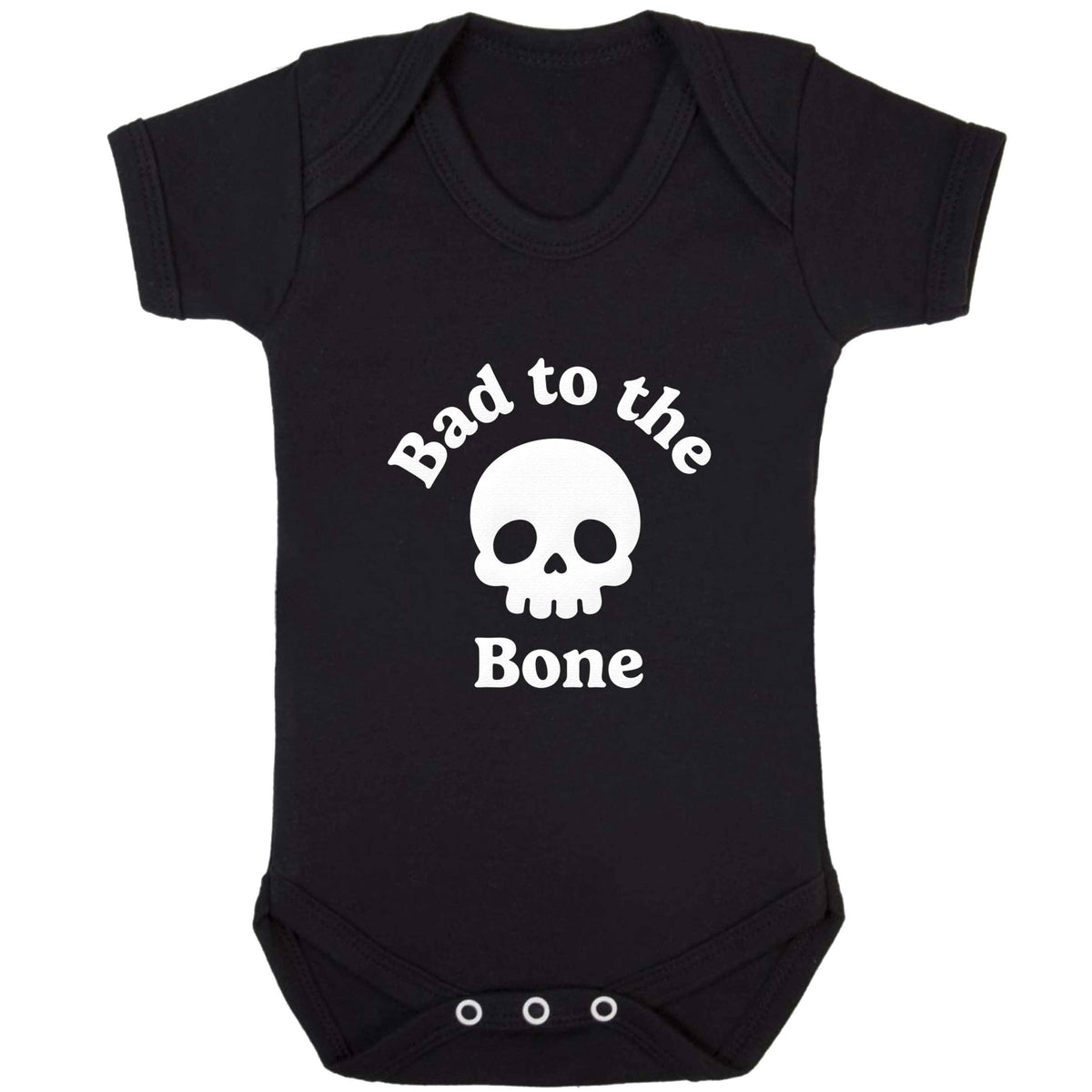 Bad to the Bone baby bodysuit black 18-24 months