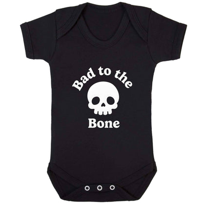 Bad to the Bone baby bodysuit black 18-24 months