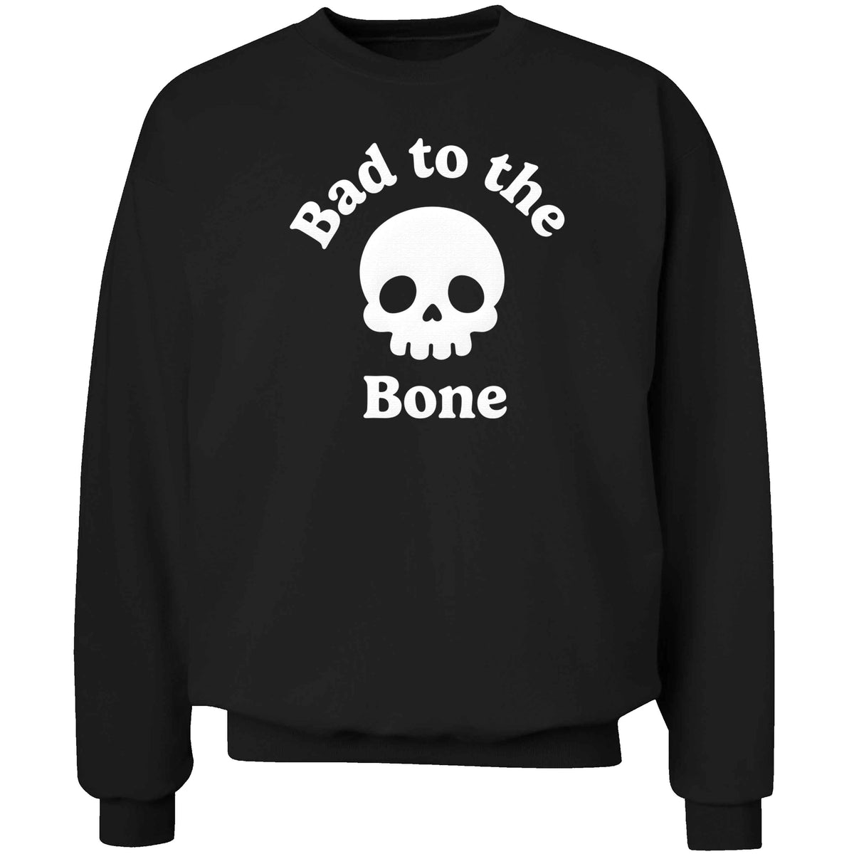 Bad to the Bone adult's unisex black sweater 2XL