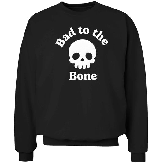 Bad to the Bone adult's unisex black sweater 2XL