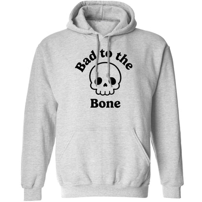 Bad to the Bone adults unisex grey hoodie 2XL