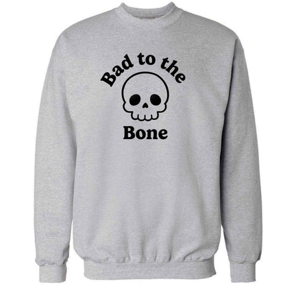 Bad to the Bone adult's unisex grey sweater 2XL