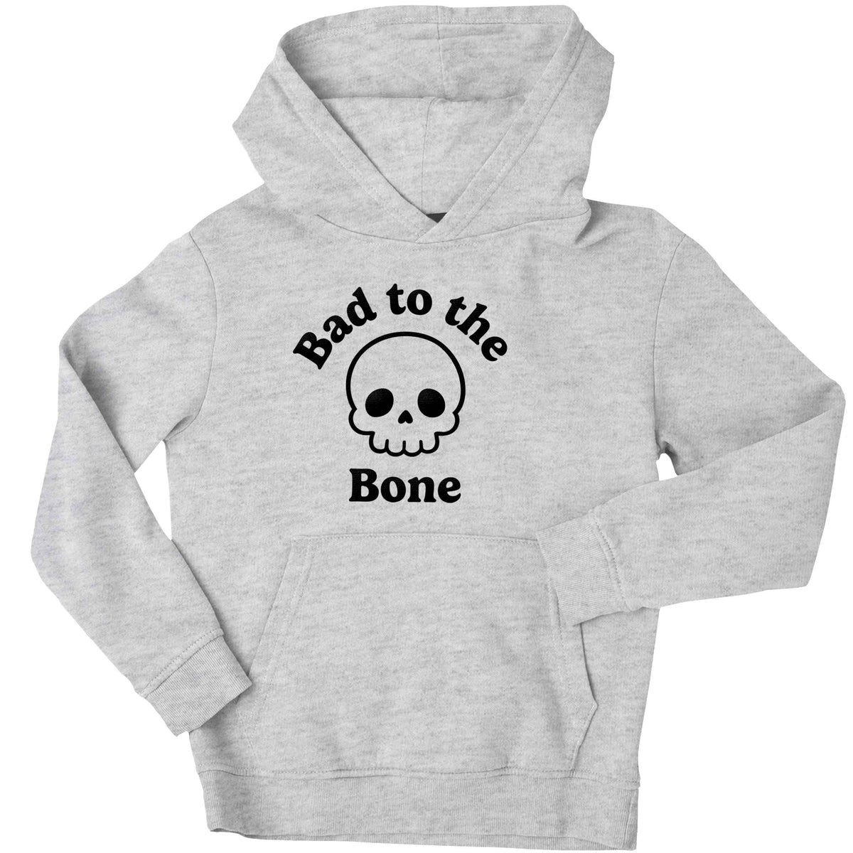 Bad to the Bone children's grey hoodie 12-13 Years