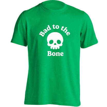 Bad to the Bone adults unisex green Tshirt 2XL