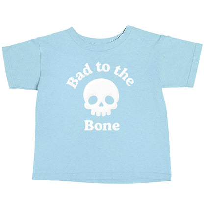 Bad to the Bone light blue baby toddler Tshirt 2 Years