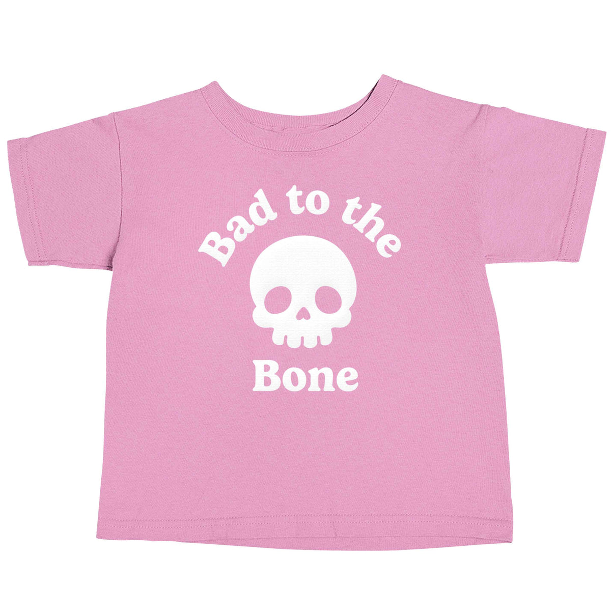 Bad to the Bone light pink baby toddler Tshirt 2 Years