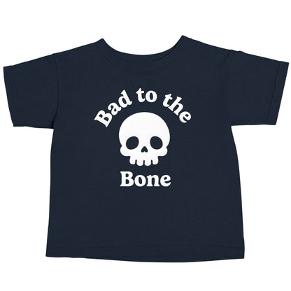 Bad to the Bone navy baby toddler Tshirt 2 Years