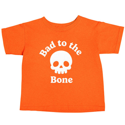 Bad to the Bone orange baby toddler Tshirt 2 Years