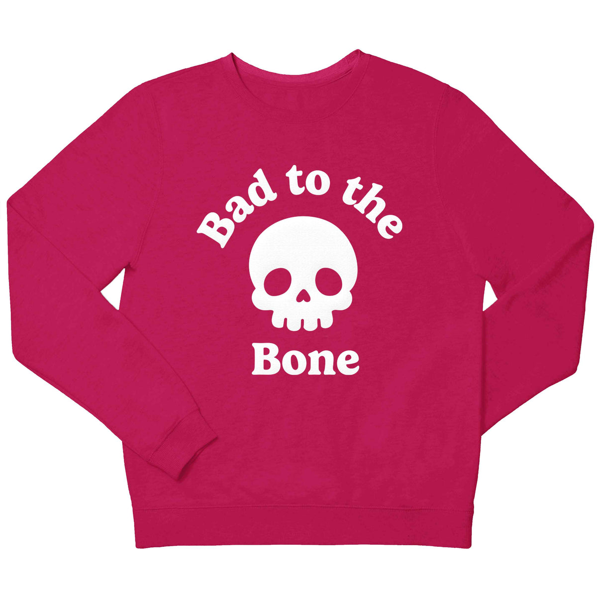 Bad to the Bone children's pink sweater 12-13 Years
