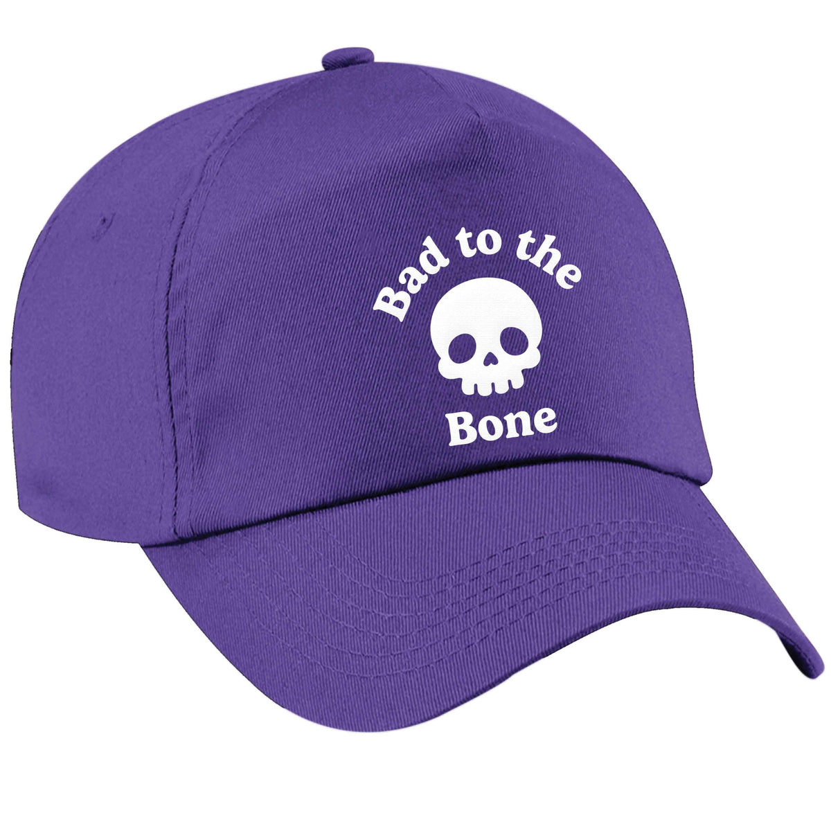 Bad to the Bone purple peak cap