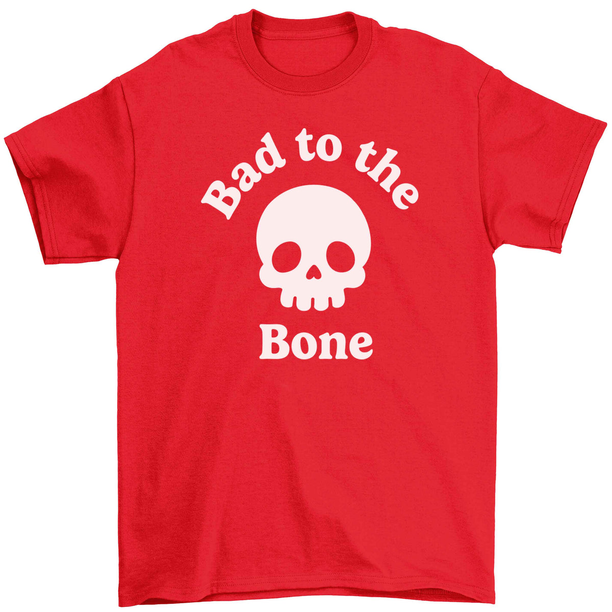 Bad to the Bone Children's red Tshirt 12-13 Years