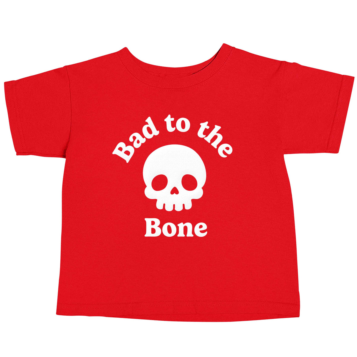 Bad to the Bone red baby toddler Tshirt 2 Years