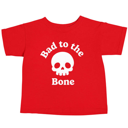 Bad to the Bone red baby toddler Tshirt 2 Years