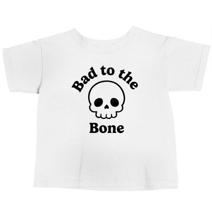 Bad to the Bone white baby toddler Tshirt 2 Years