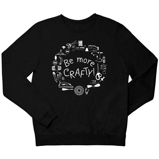 Be More Crafty children's black sweater 12-13 Years