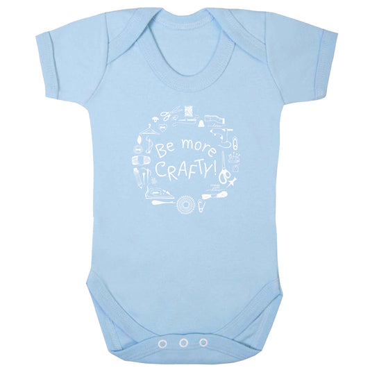 Be More Crafty baby bodysuit pale blue 18-24 months