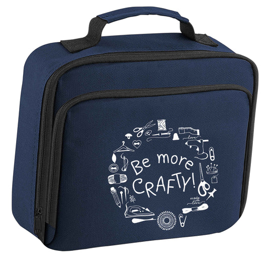 Be More Crafty insulated navy lunch bag cooler