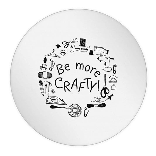 Be More Crafty 24 @ 45mm matt circle stickers