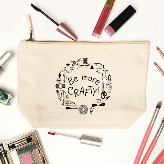 Be More Crafty natural makeup bag