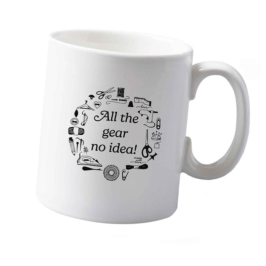 10 oz All the Gear No Idea ceramic mug right handed