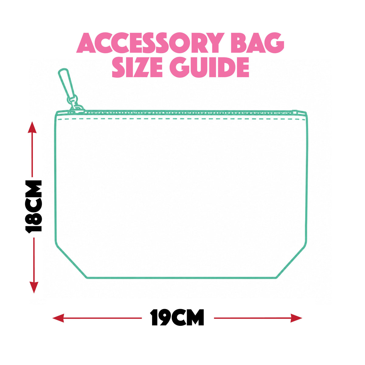 zip bag size guide illustration