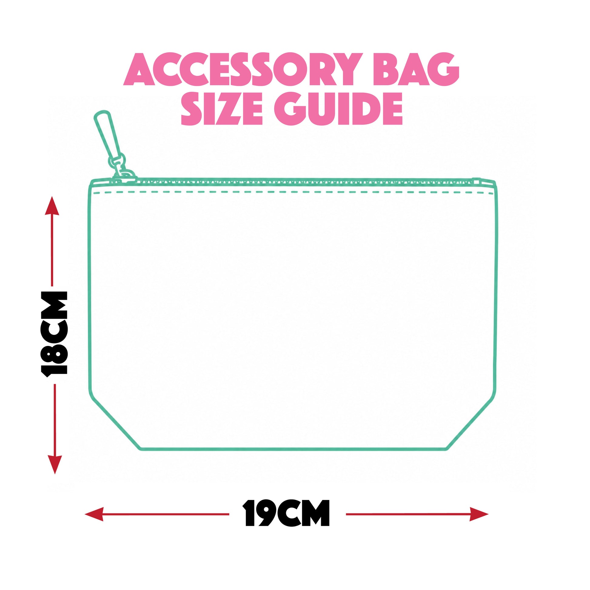 zip bag size guide illustration