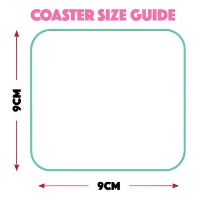 Coaster size guides