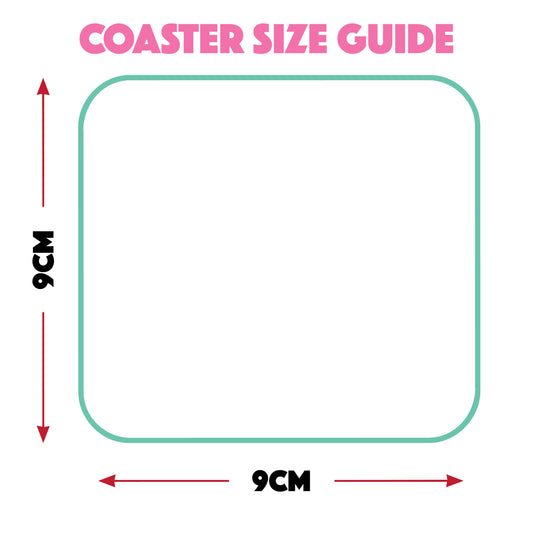 Coaster size guides