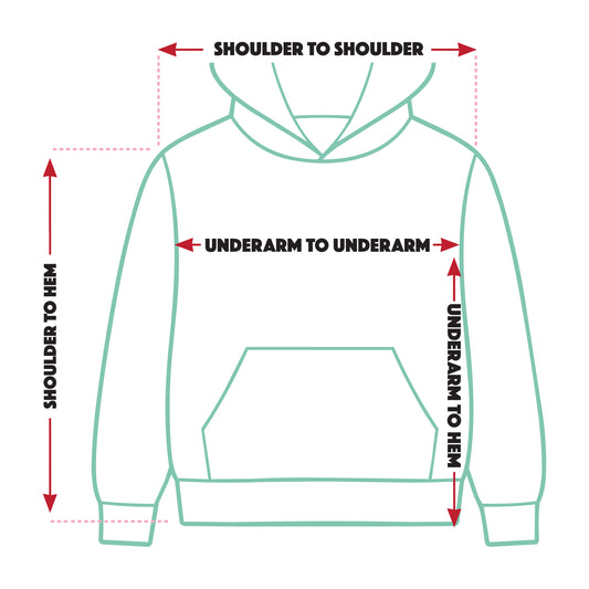 Children's Hoodie Size Guide Illustration