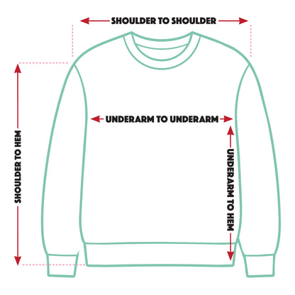 Children's Sweatshirt Size Guide Illustration
