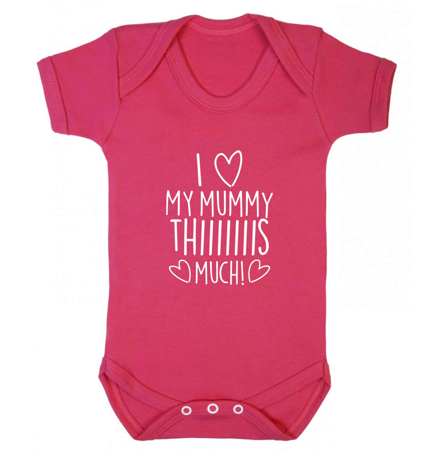 I love my mummy thiiiiis much! baby vest dark pink 18-24 months