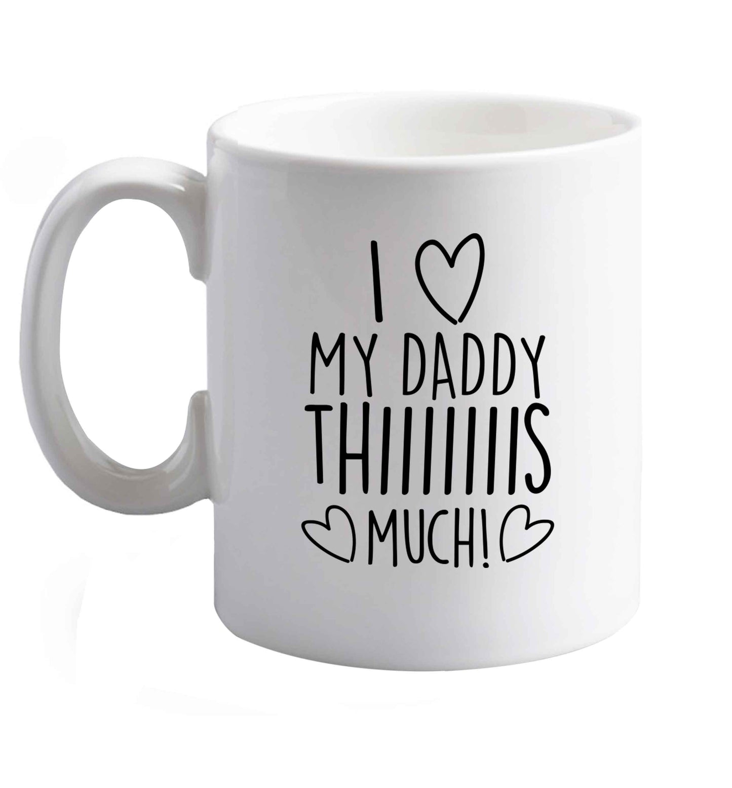 10 oz Favourite Type Pan Pancake ceramic mug right handed