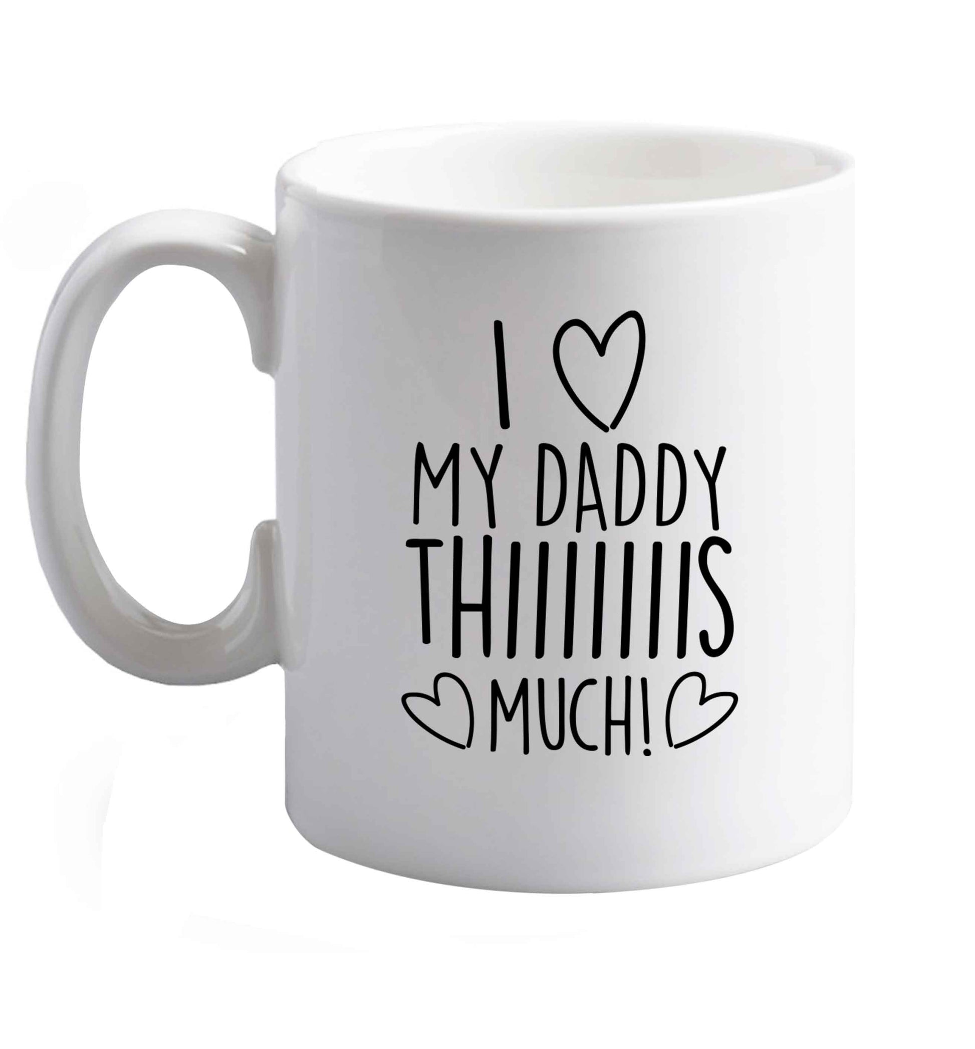 10 oz Favourite Type Pan Pancake ceramic mug right handed