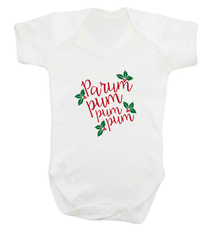 Pa rum pum pum pum baby vest white 18-24 months