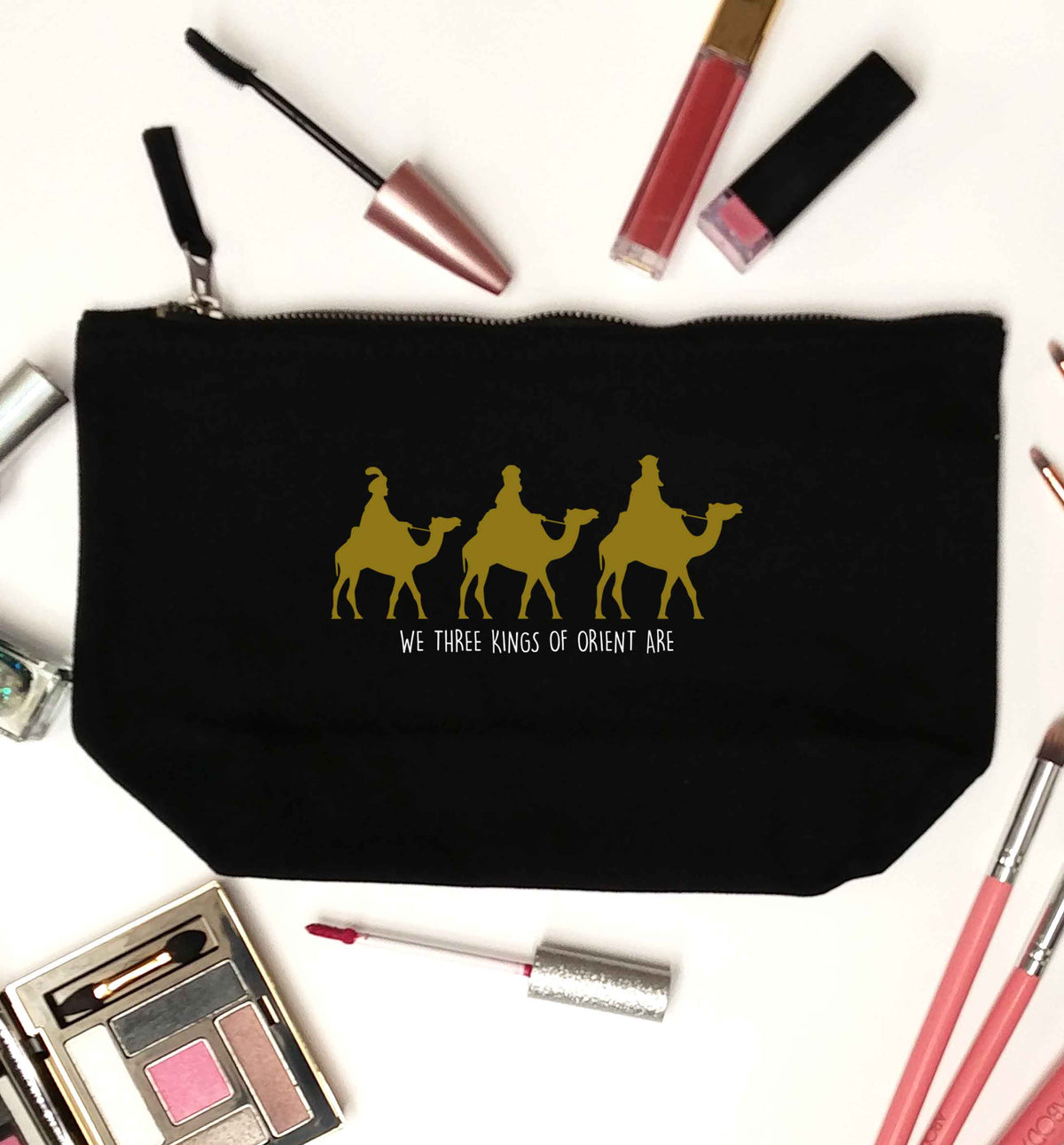We three kings of orient are black makeup bag