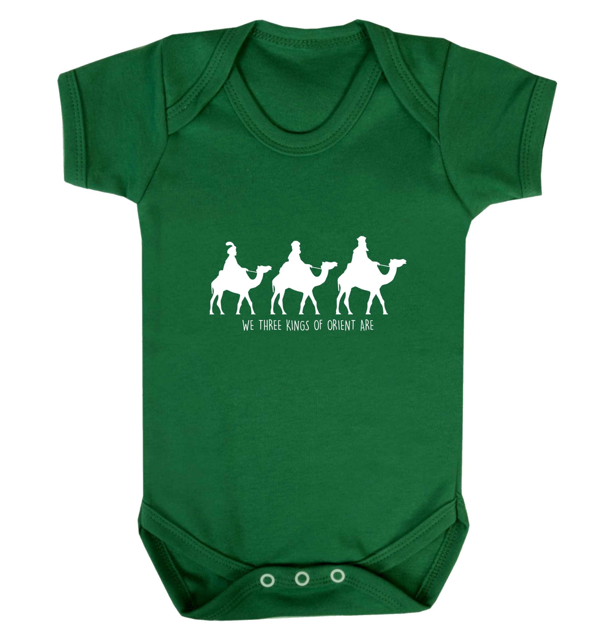 We three kings of orient are baby vest green 18-24 months