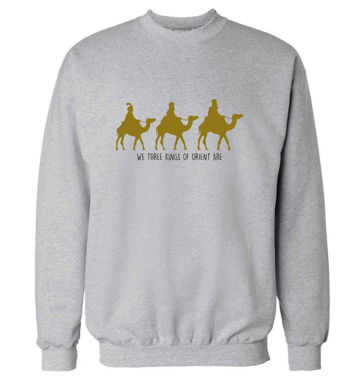We three kings of orient are adult's unisex grey sweater 2XL