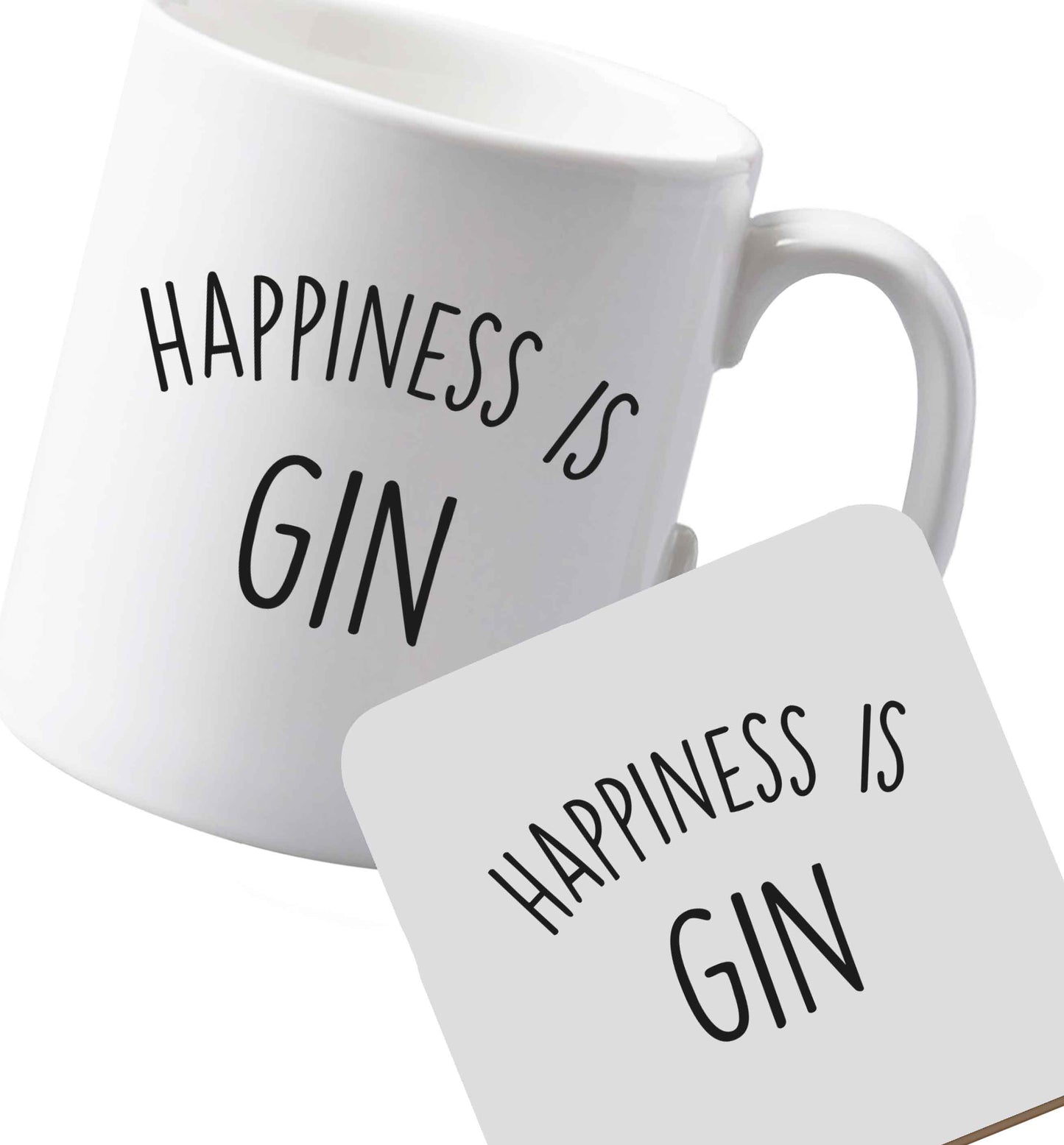 10 oz Ceramic mug and coaster Just Renewed my Gin Membership both sides