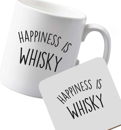 10 oz Ceramic mug and coaster Rescuer of Whisky Trapped in Bottlesboth sides