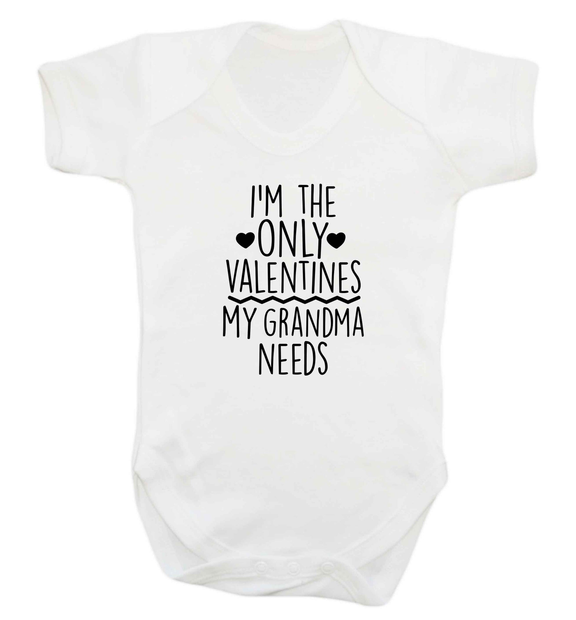 I'm the only valentines my grandma needs baby vest white 18-24 months