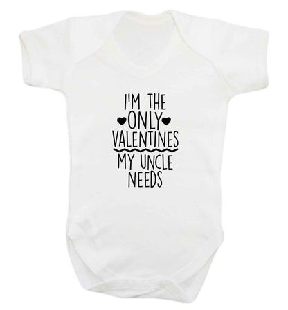 I'm the only valentines my uncle needs baby vest white 18-24 months